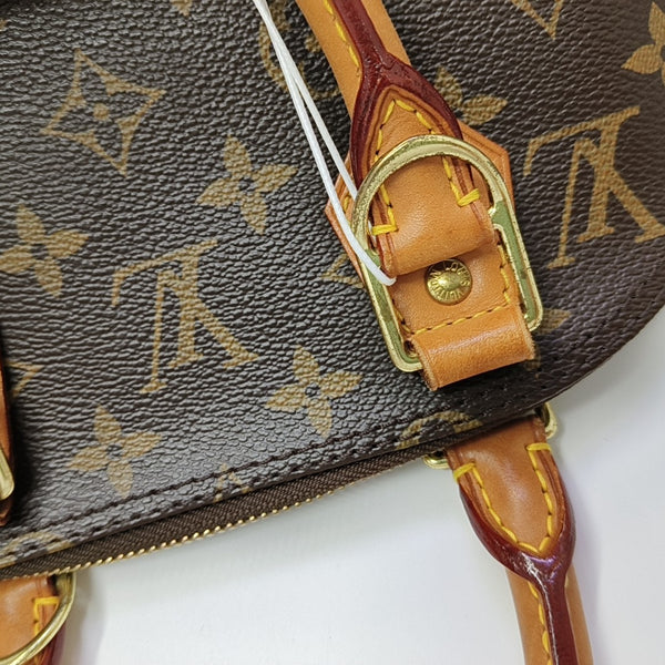 ALMA BB Monogram Coated Canvas Brown