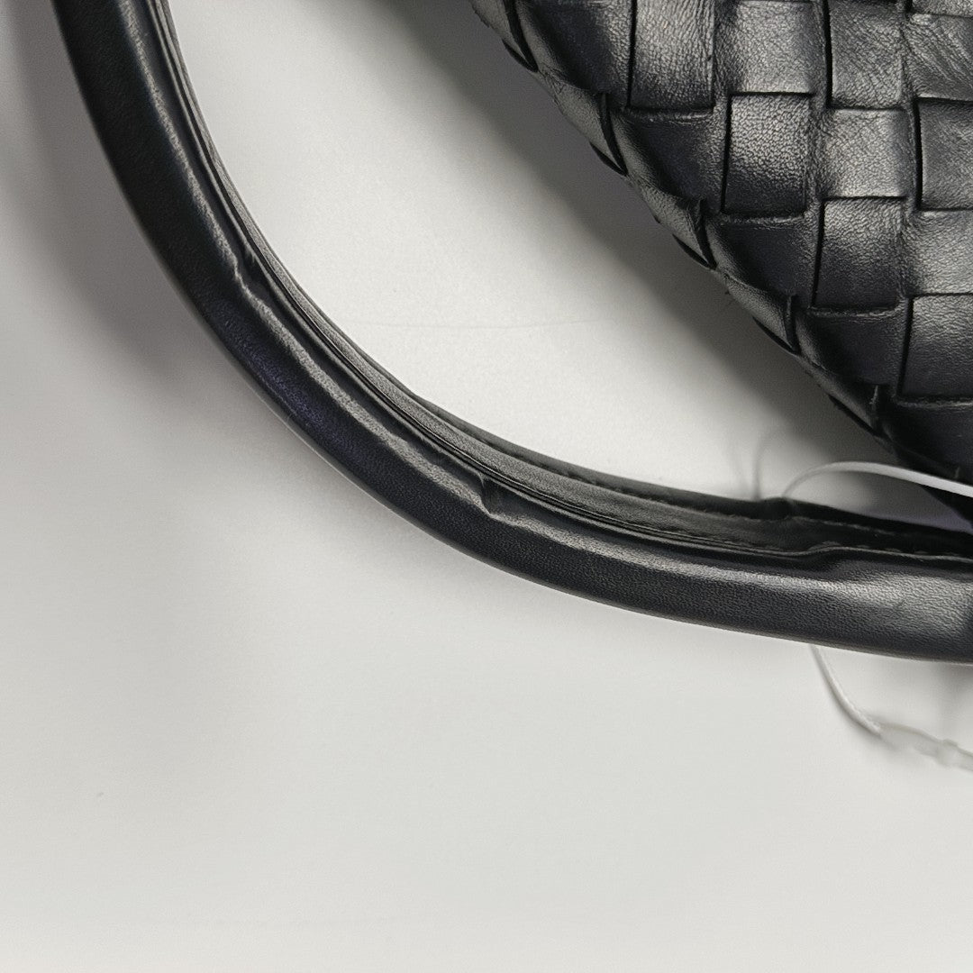 Calfskin Top Handle Bag Black