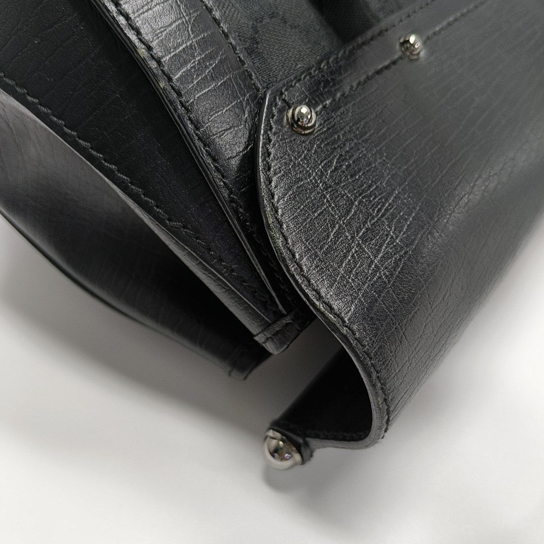 Monogram Canvas Top Handle Bag Black