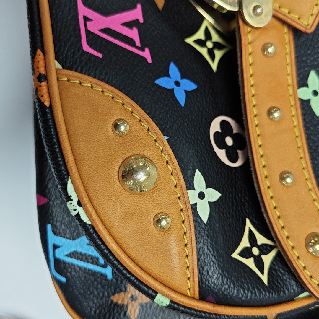 LV × TM RITA Monogram Coated Canvas Black