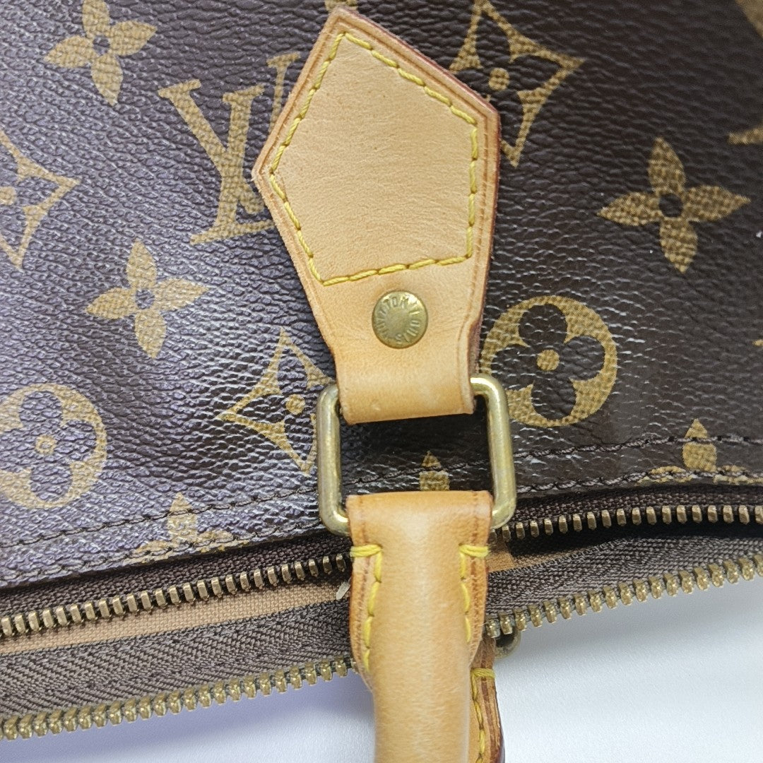 SPEEDY 30 Monogram Coated Canvas Brown
