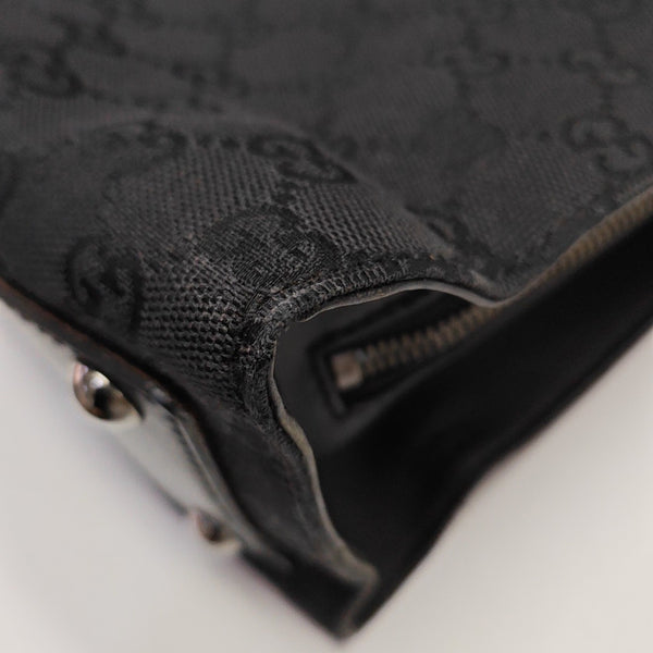 Monogram Canvas Tote Bag Black