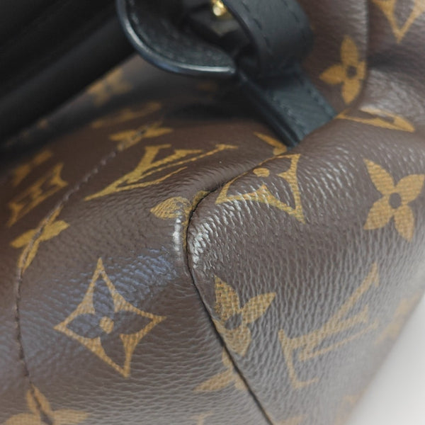 Monogram Coated Canvas Backpack Brown