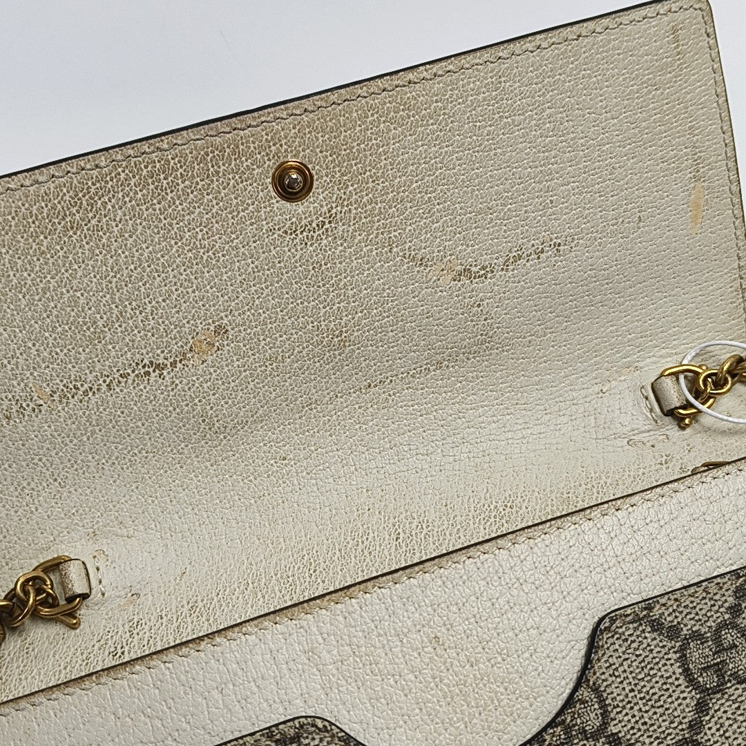Queen Margaret Mini Monogram Coated Canvas Beige