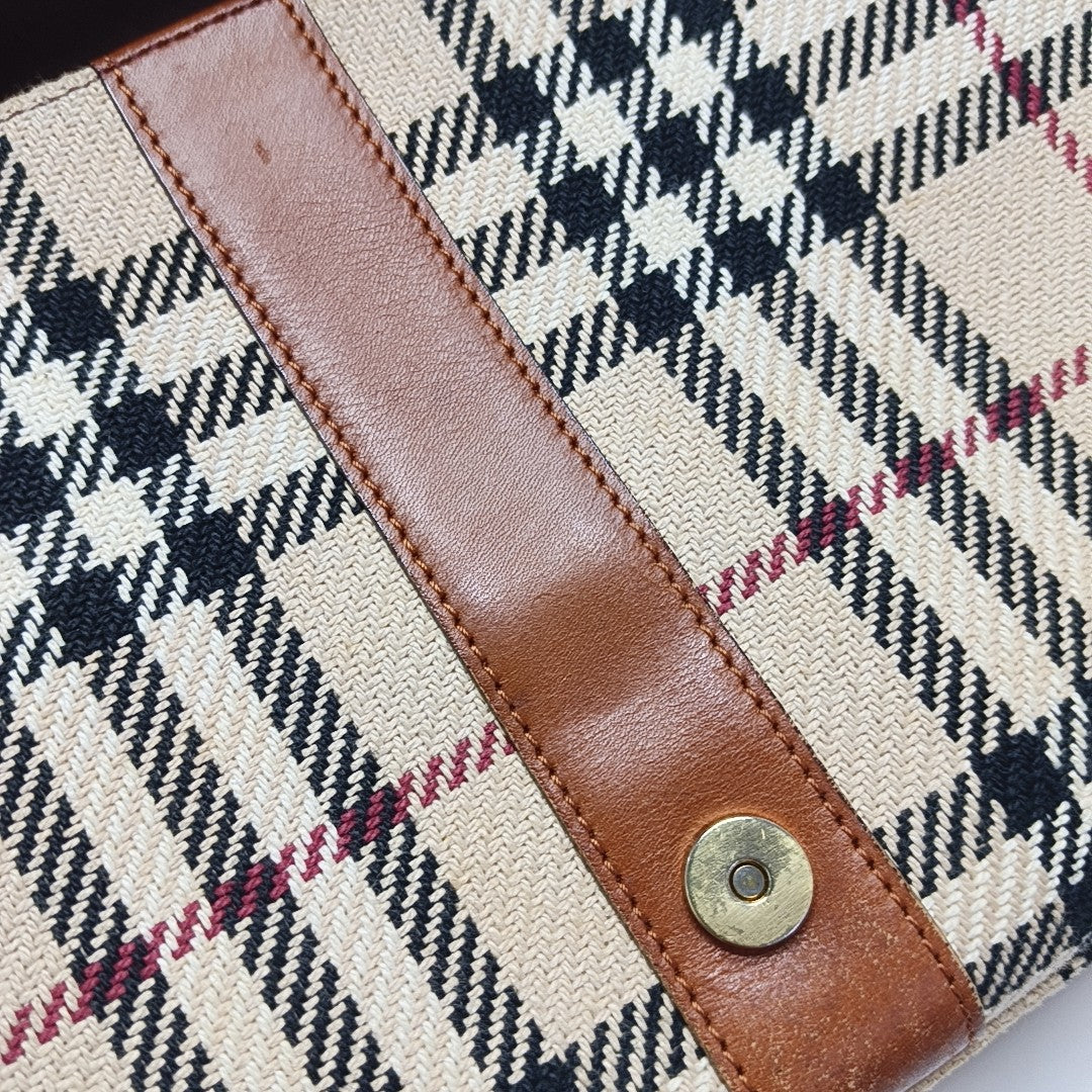 Fabric Shoulder Bag Beige