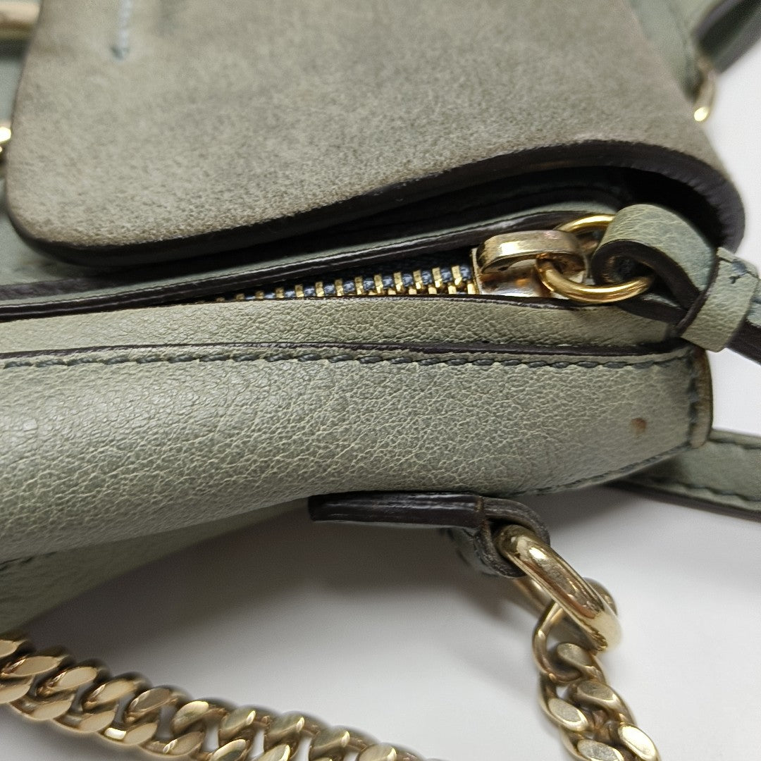 Faye Mini Calfskin Blue