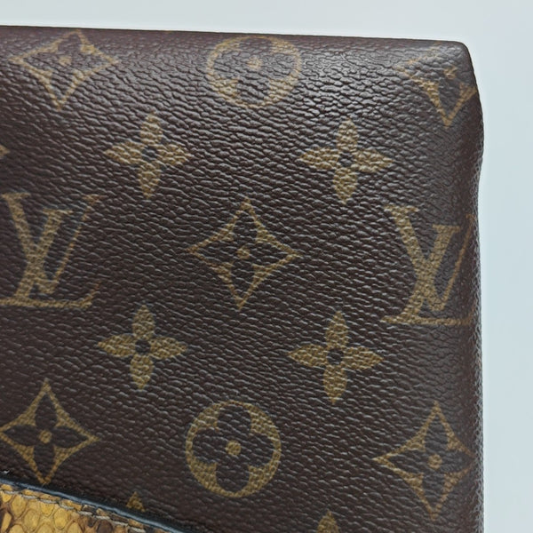 SAINT PLACIDE Monogram Coated Canvas Brown
