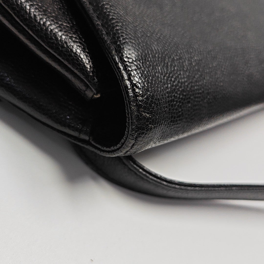 Calfskin Shoulder Bag Black