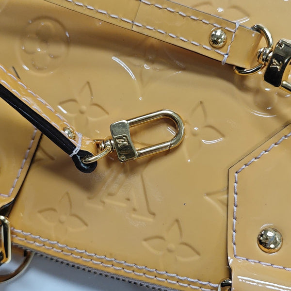 ALMA BB Monogram Patent Leather Yellow