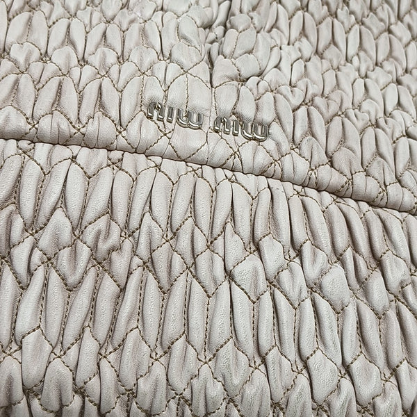 Calfskin Shoulder Bag White