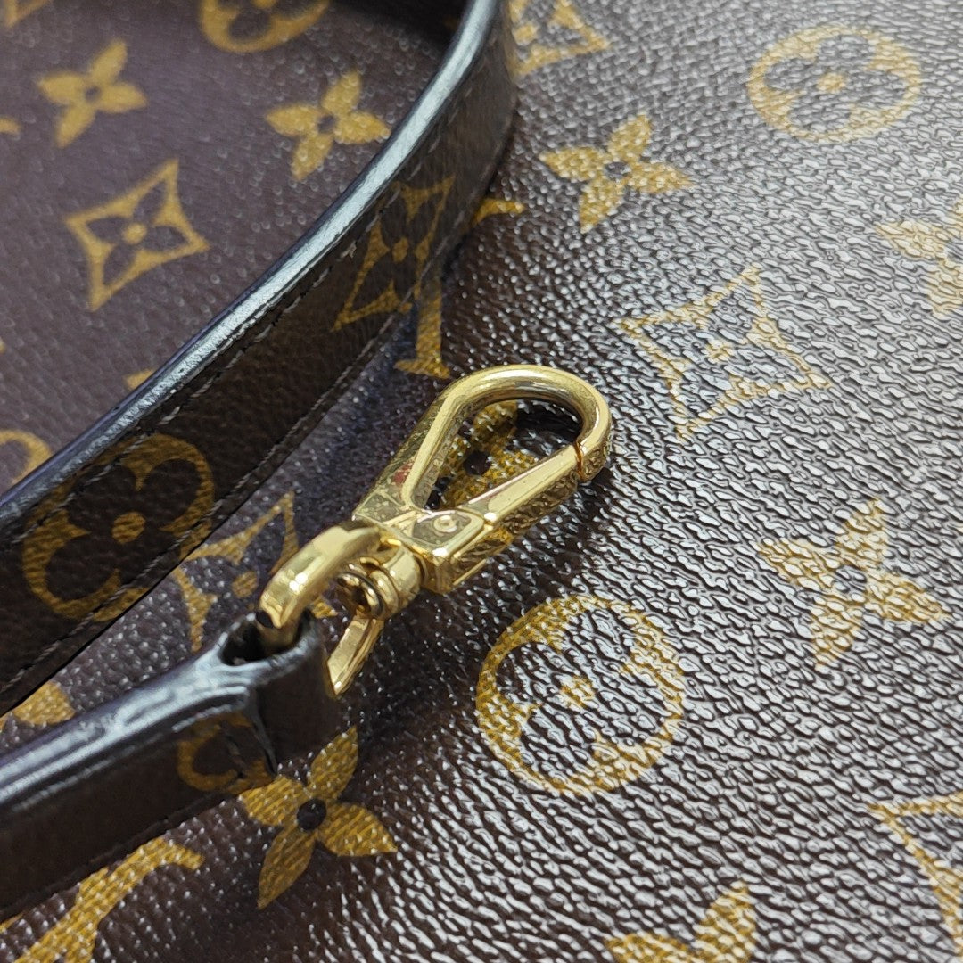 MONTAIGNE Monogram Coated Canvas Brown