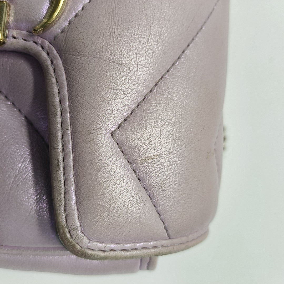 GG Marmont Mini Quilted Calfskin Pink