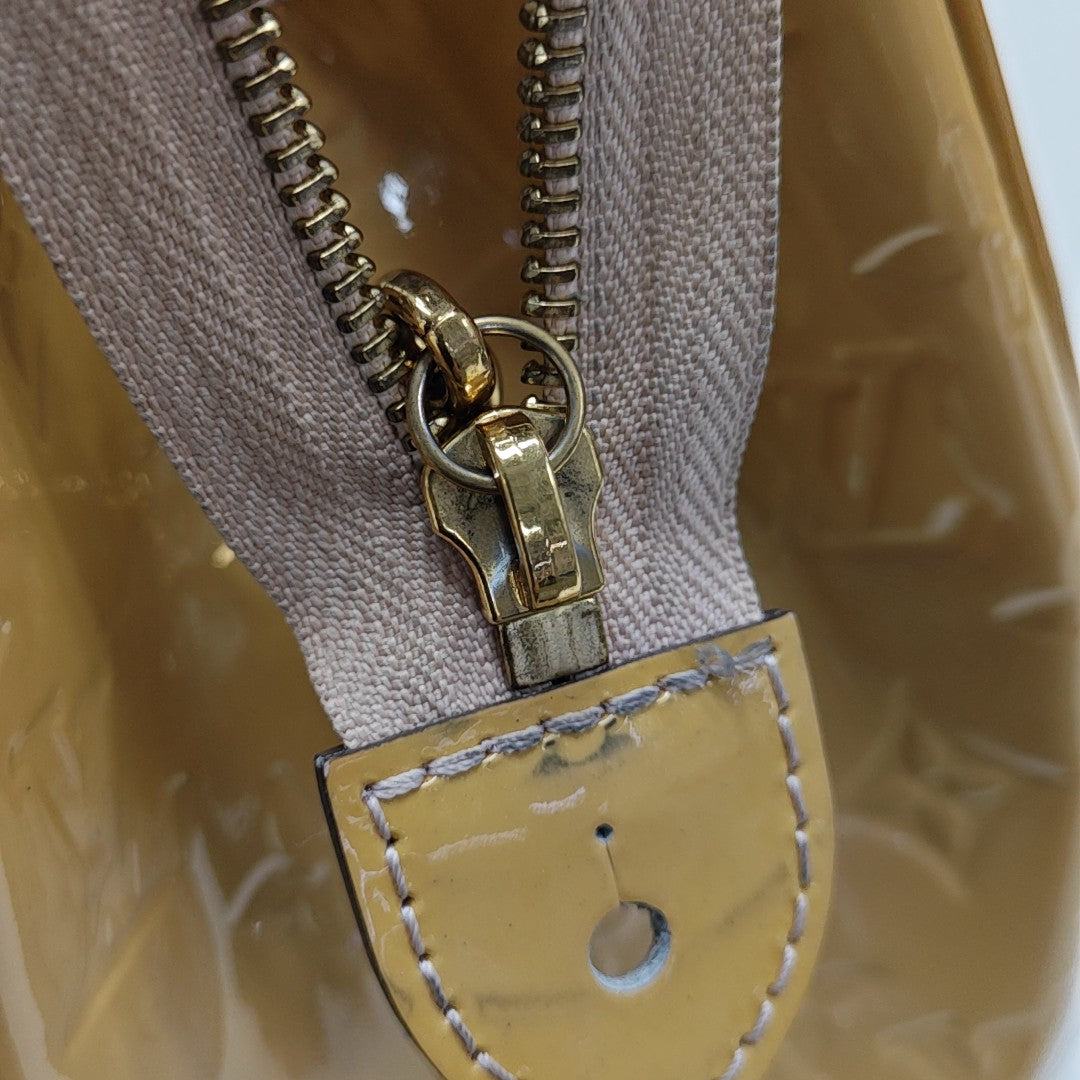 BREA MM Monogram Patent Leather Yellow