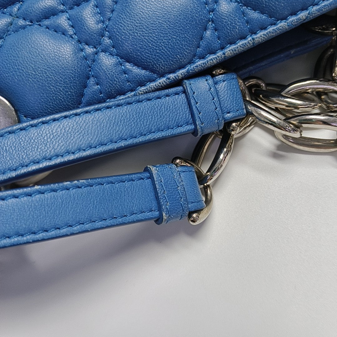Dior Soft Cannage Calfskin Blue