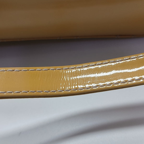 Lady Dior Medium Cannage Patent Leather Yellow