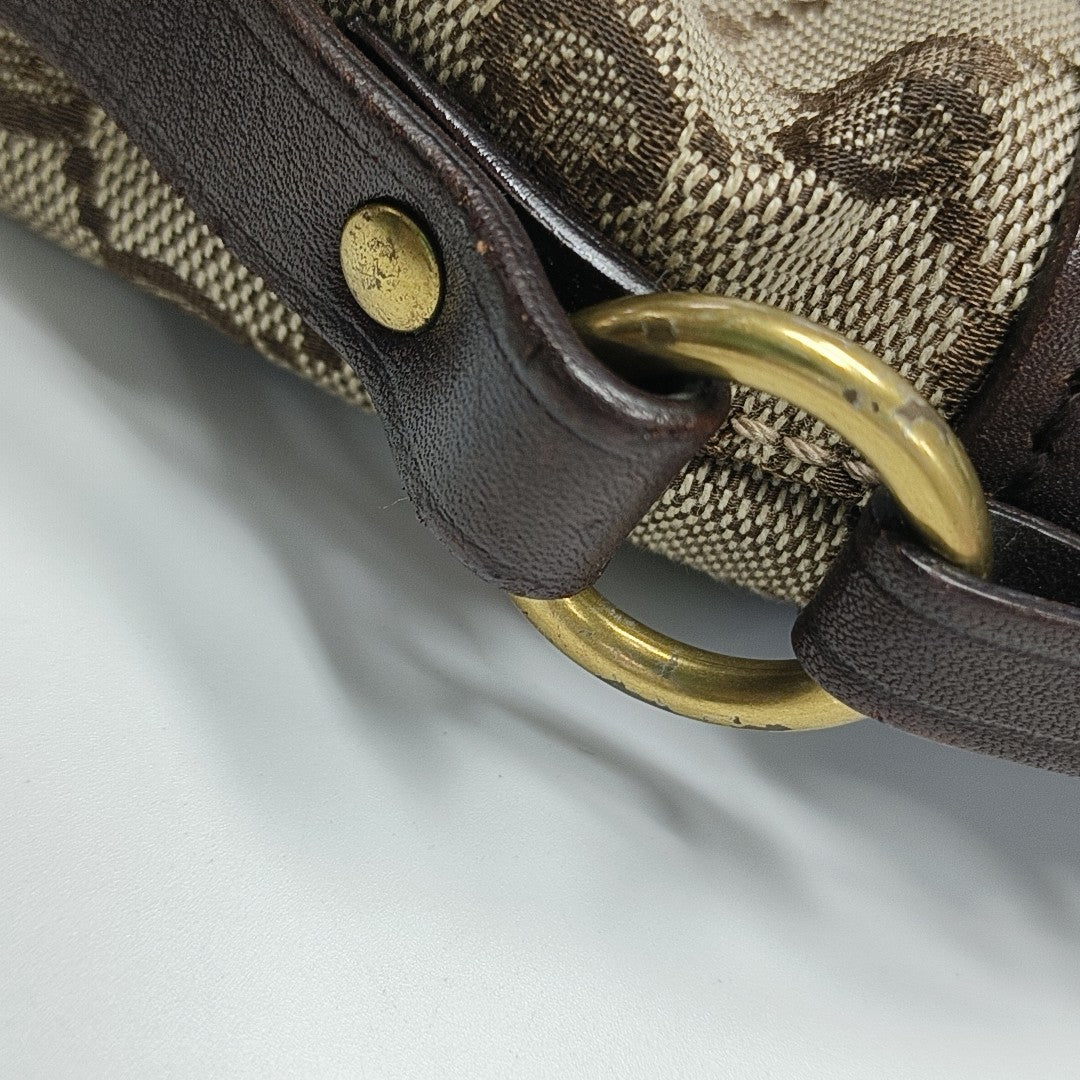 Monogram Canvas Tote Bag Brown