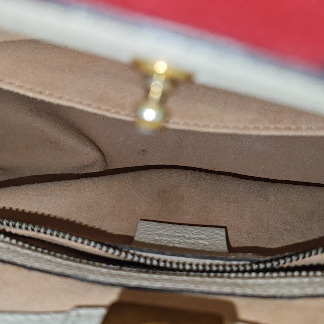 Sylvie Medium Calfskin Beige