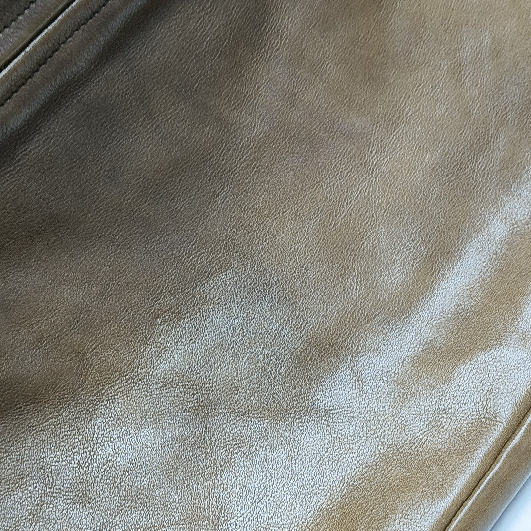 Calfskin Shoulder Bag Brown