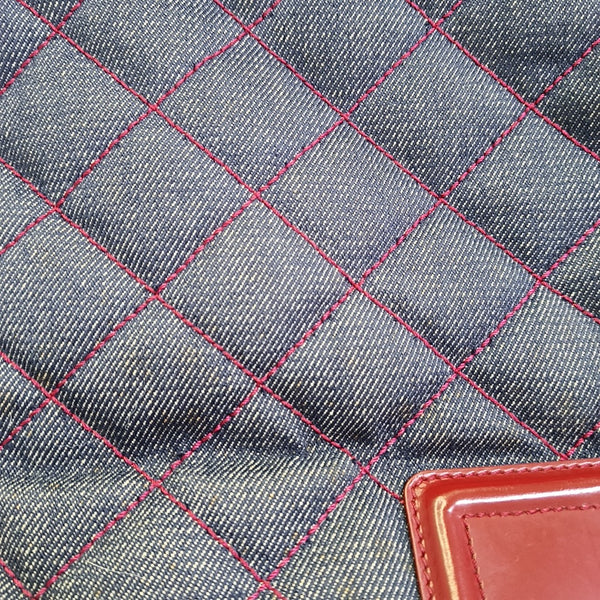 Quilted Canvas Medium Gray