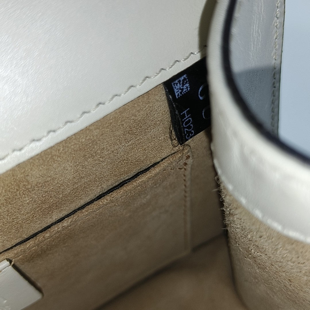 Sylvie Mini Calfskin White