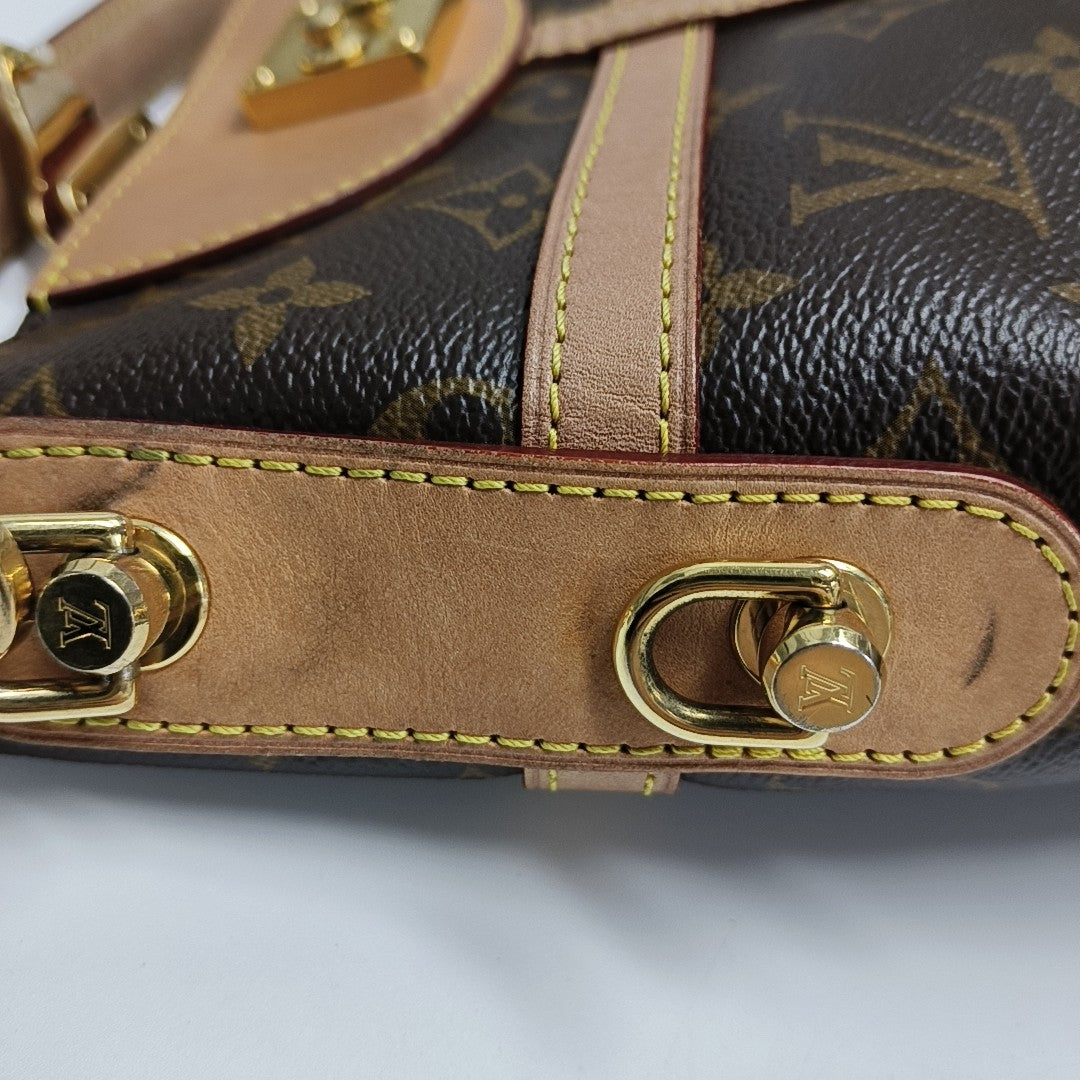 DUFFLE Monogram Coated Canvas Brown