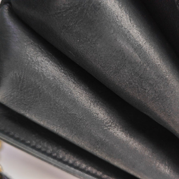 Quilted Calfskin Shoulder Bag Black
