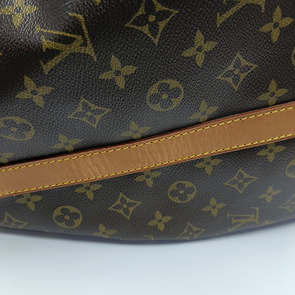 KEEPALL 60 Monogram Coated Canvas Brown
