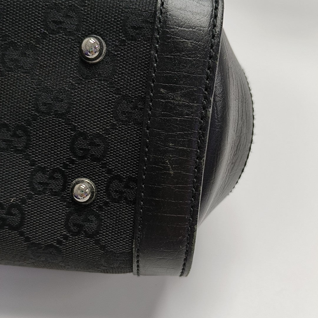 Monogram Canvas Top Handle Bag Black