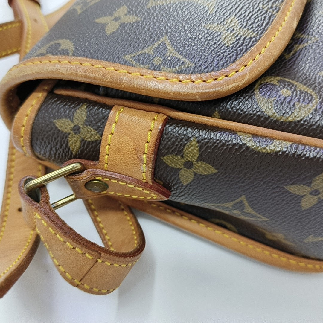 SOLOGNE PM Monogram Coated Canvas Brown