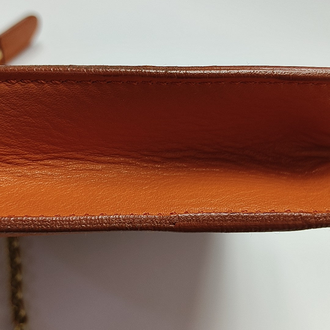 Calfskin Crossbody Bag Orange