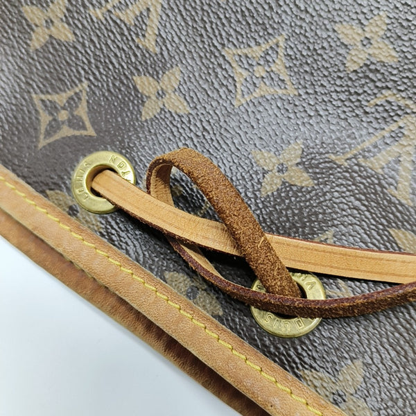 NOÉ BB Monogram Coated Canvas Brown