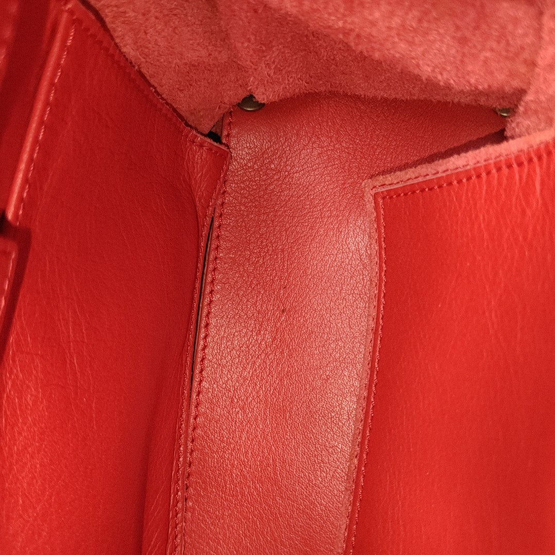 Papier Calfskin Red