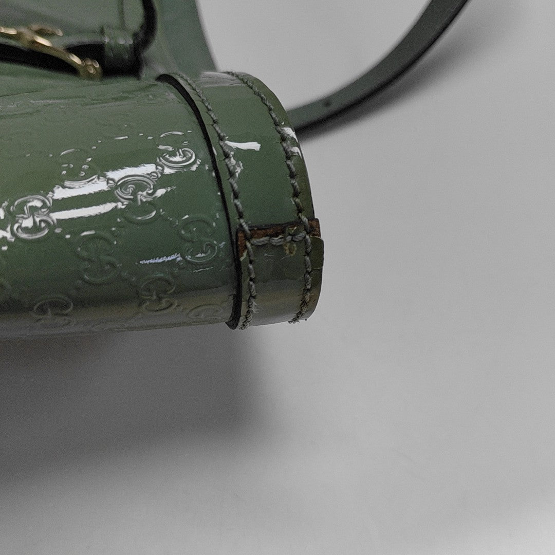 Microguccissima Monogram Calfskin Green