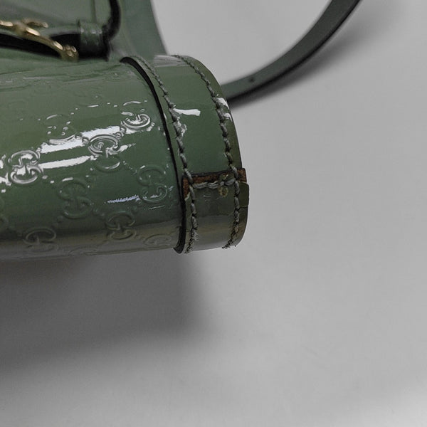 Microguccissima Monogram Calfskin Green