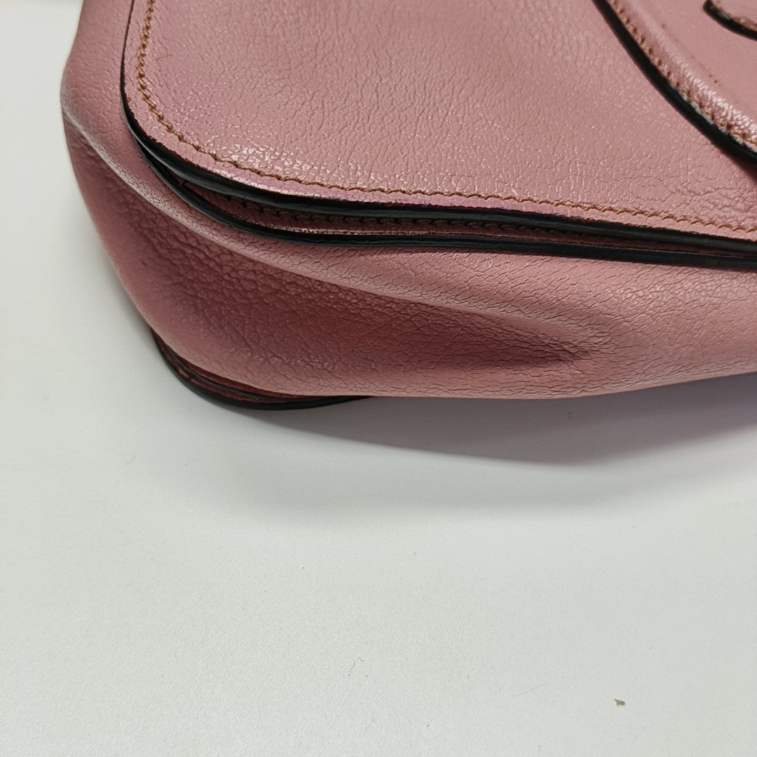 Calfskin Shoulder Bag Pink