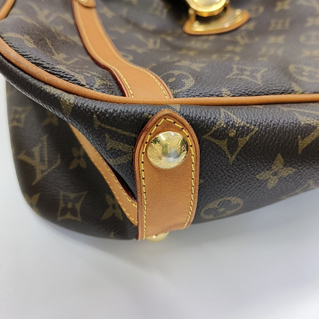 STRESA Monogram Coated Canvas Brown