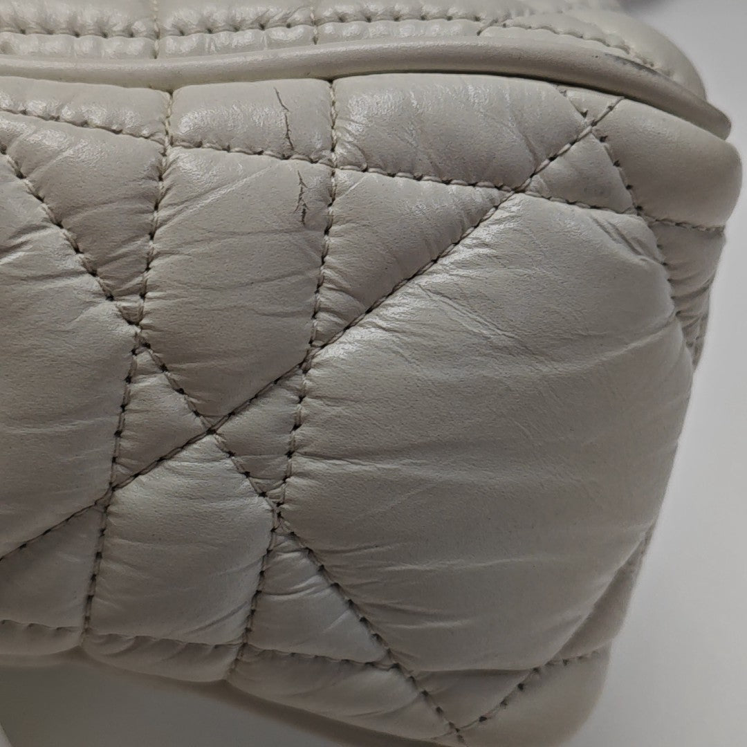Diorcamp Small Cannage Calfskin White