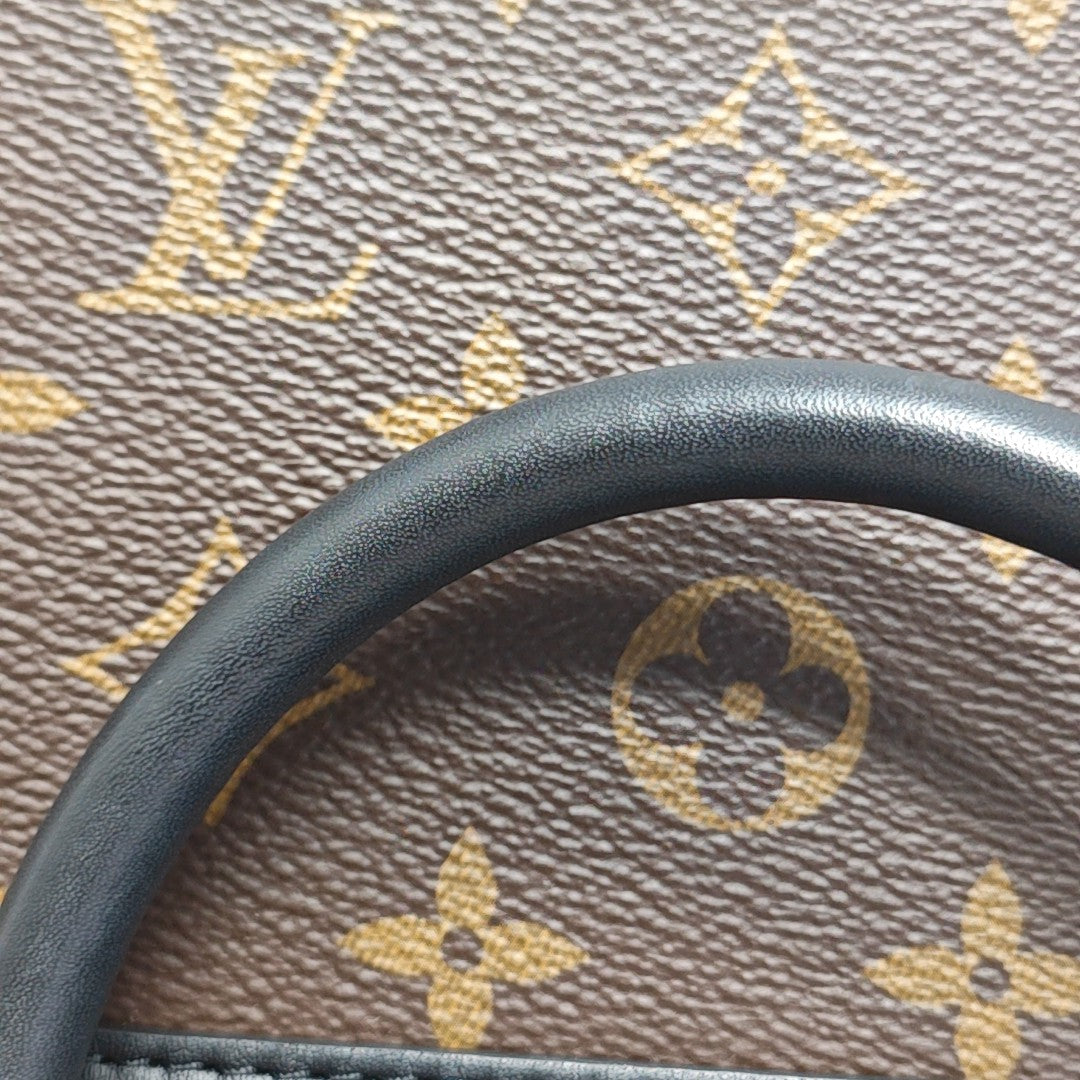 LOCKY BB Monogram Coated Canvas Brown