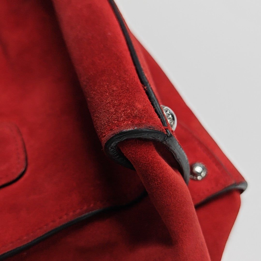 Glace Calf Suede Red