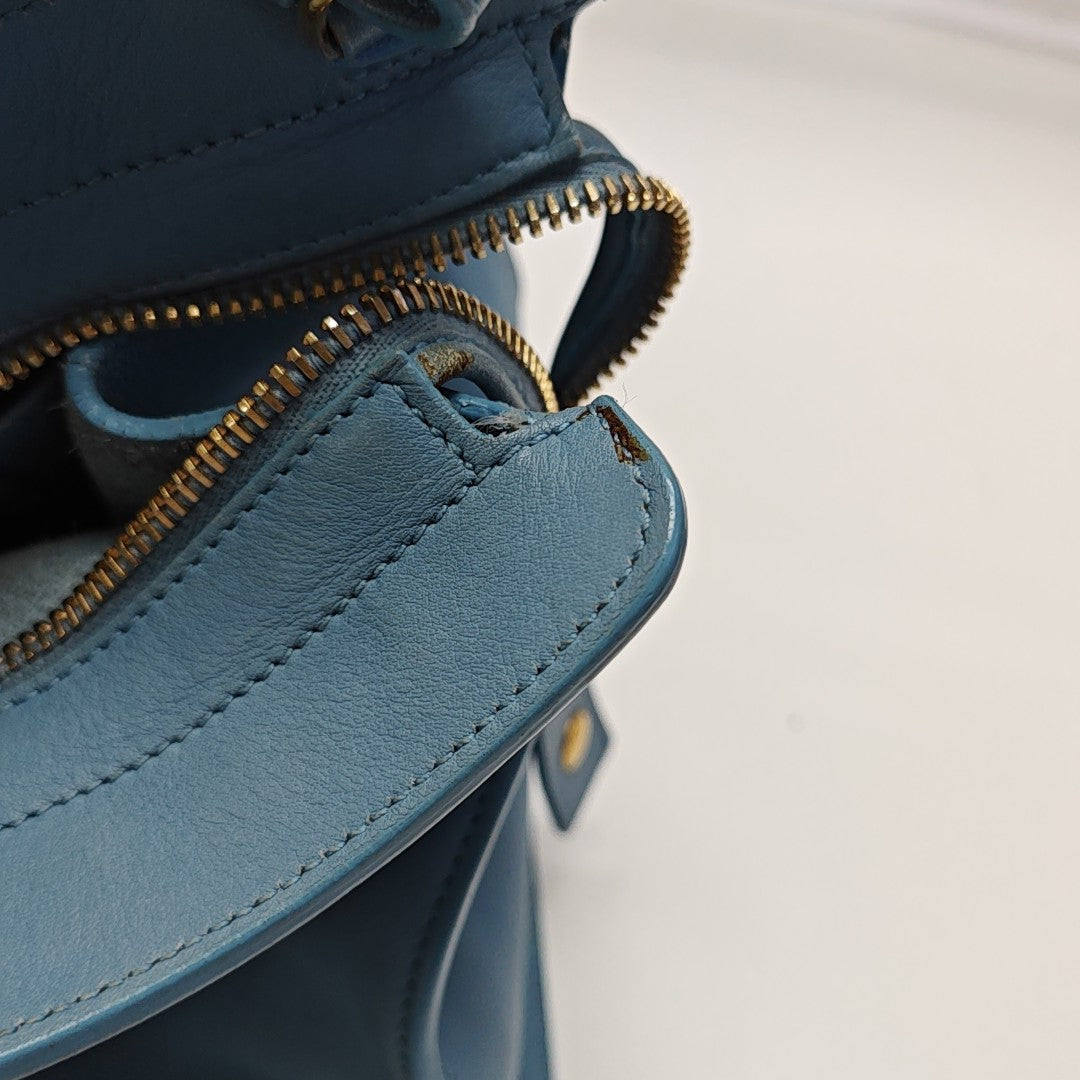 CHYC Y LIGNE Small Calfskin Blue