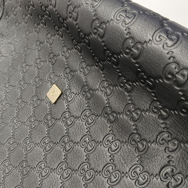 Ligne Shima Monogram Calfskin Black