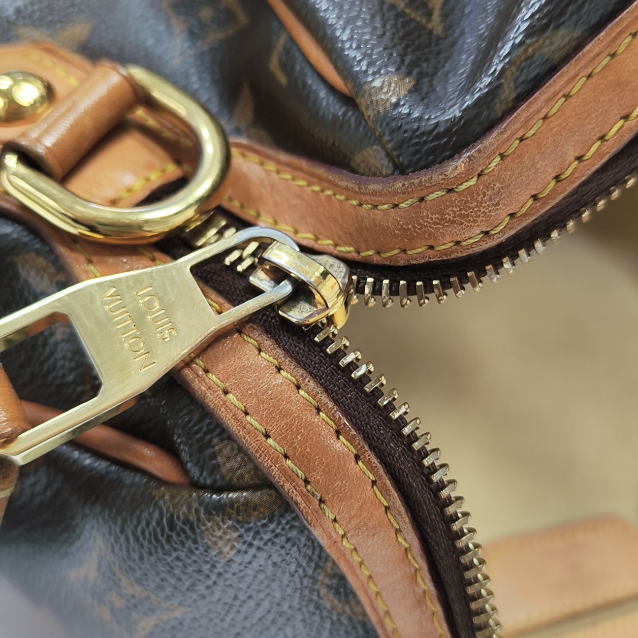 RETIRO GM Monogram Coated Canvas Brown