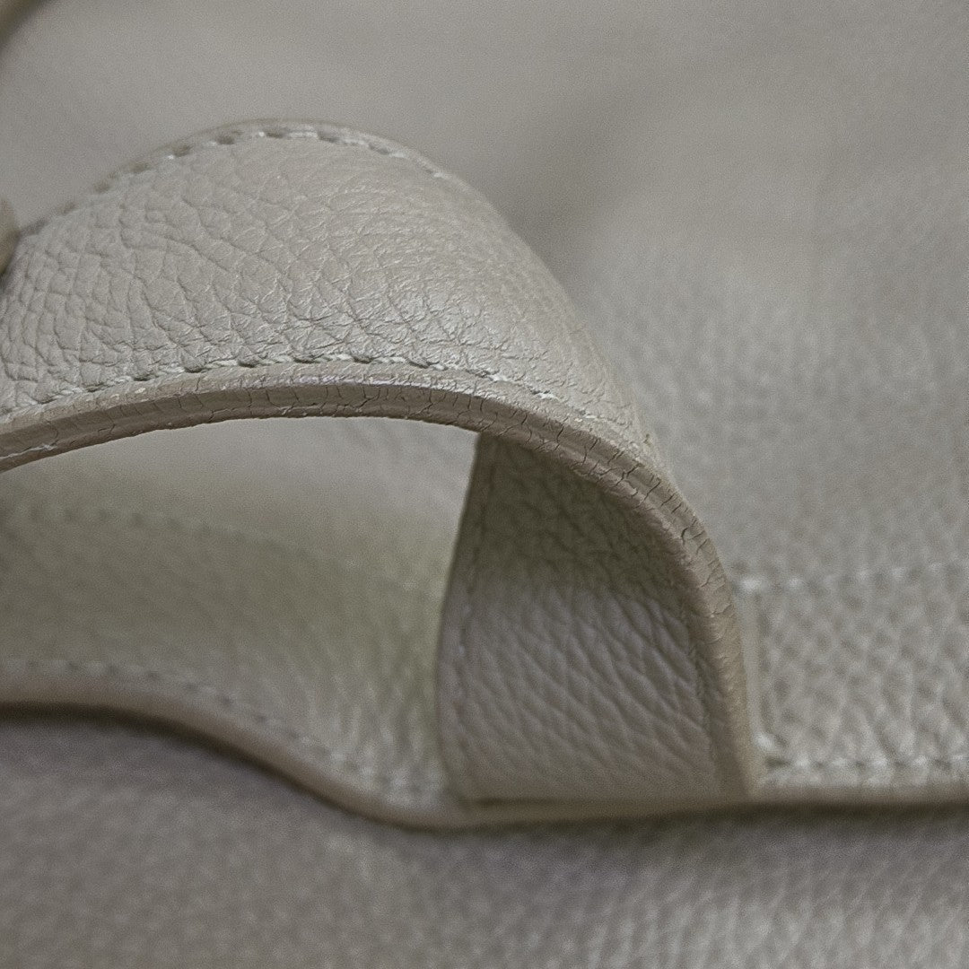 Calfskin Shoulder Bag Beige