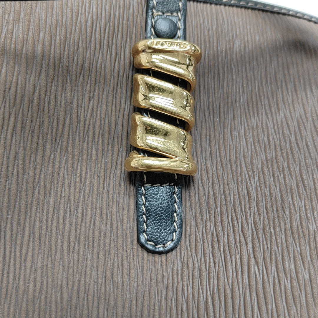 Calfskin Shoulder Bag Brown