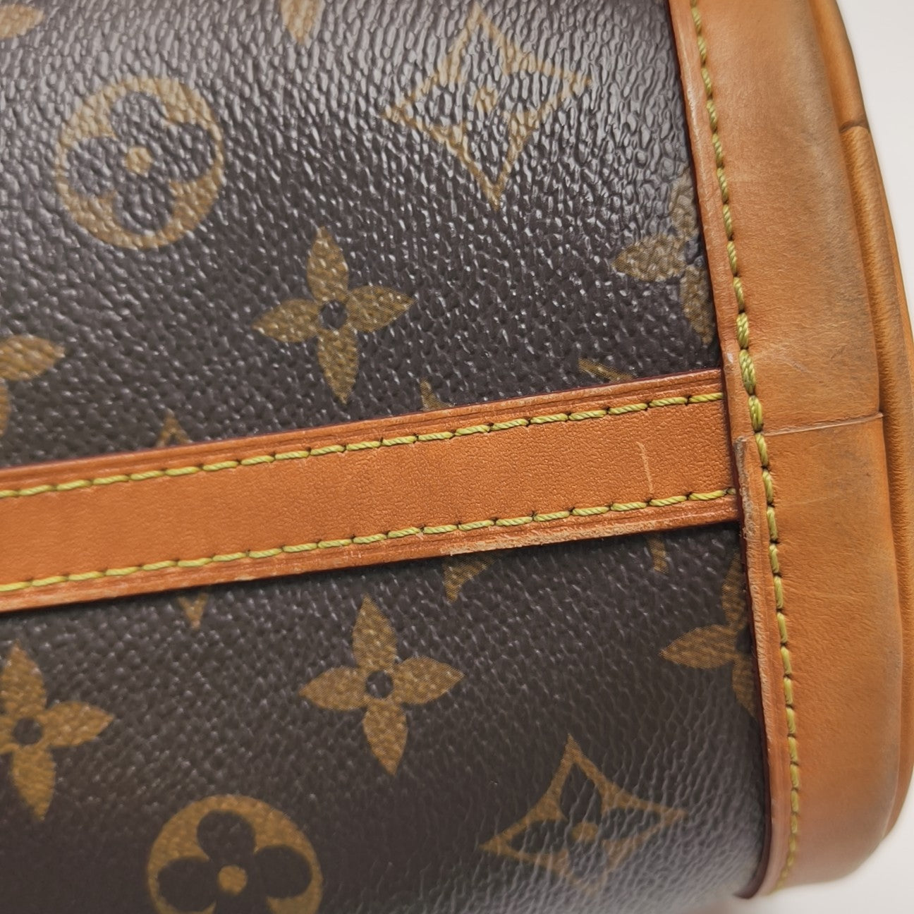 DUFFLE Monogram Coated Canvas Brown