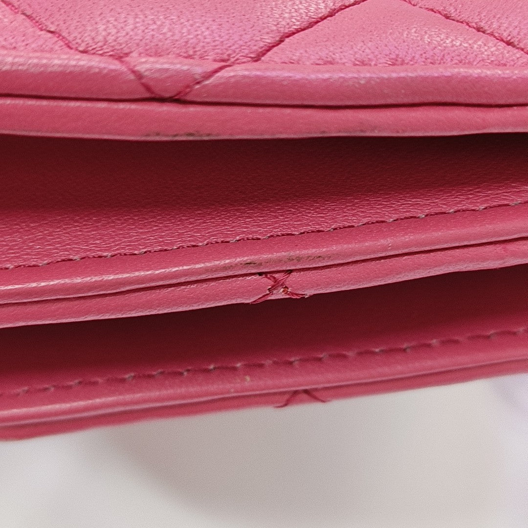 WOC Quilted Lambskin Pink