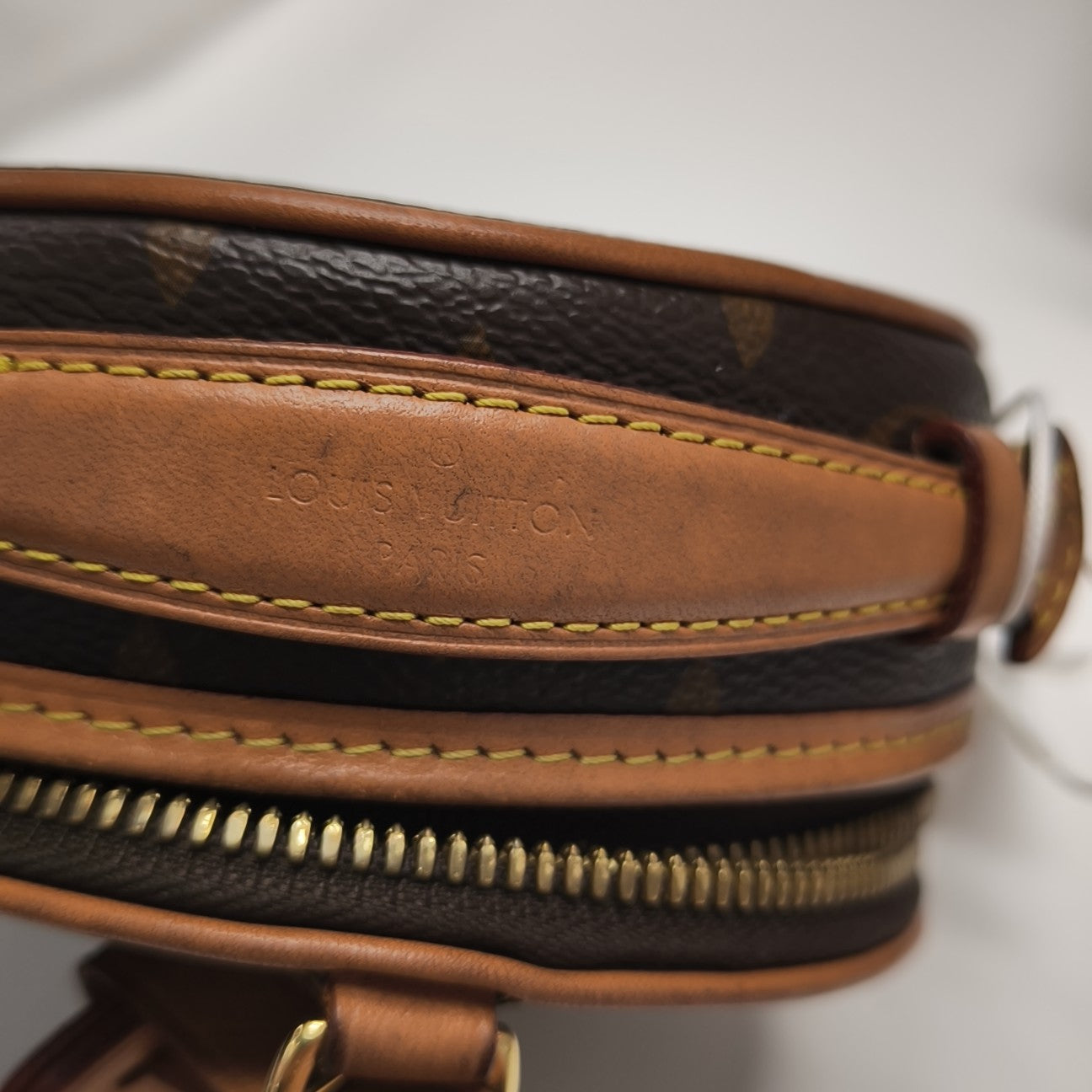 BOITE CHAPEAU Mini Monogram Coated Canvas Brown