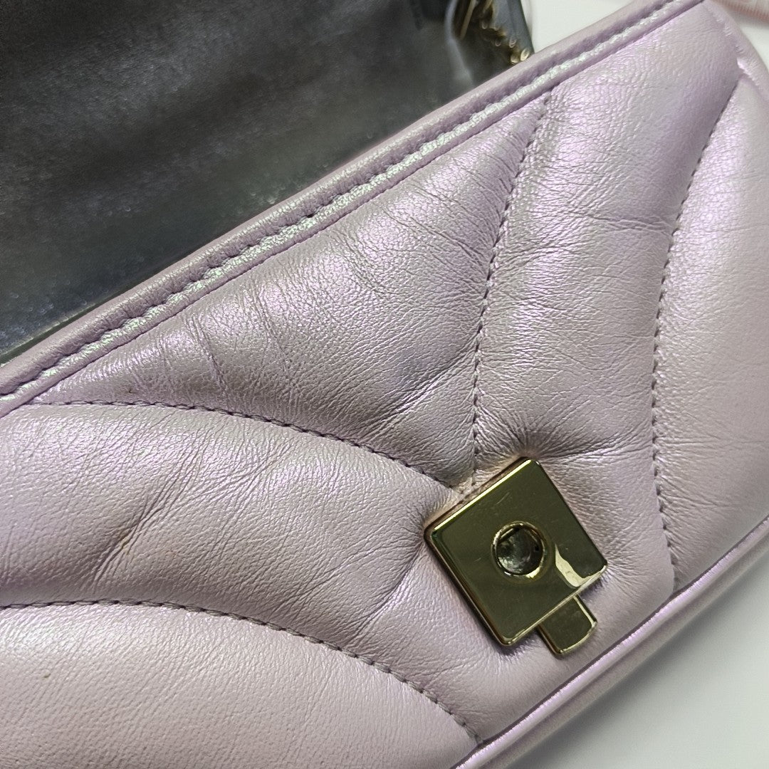 GG Marmont Mini Quilted Calfskin Pink