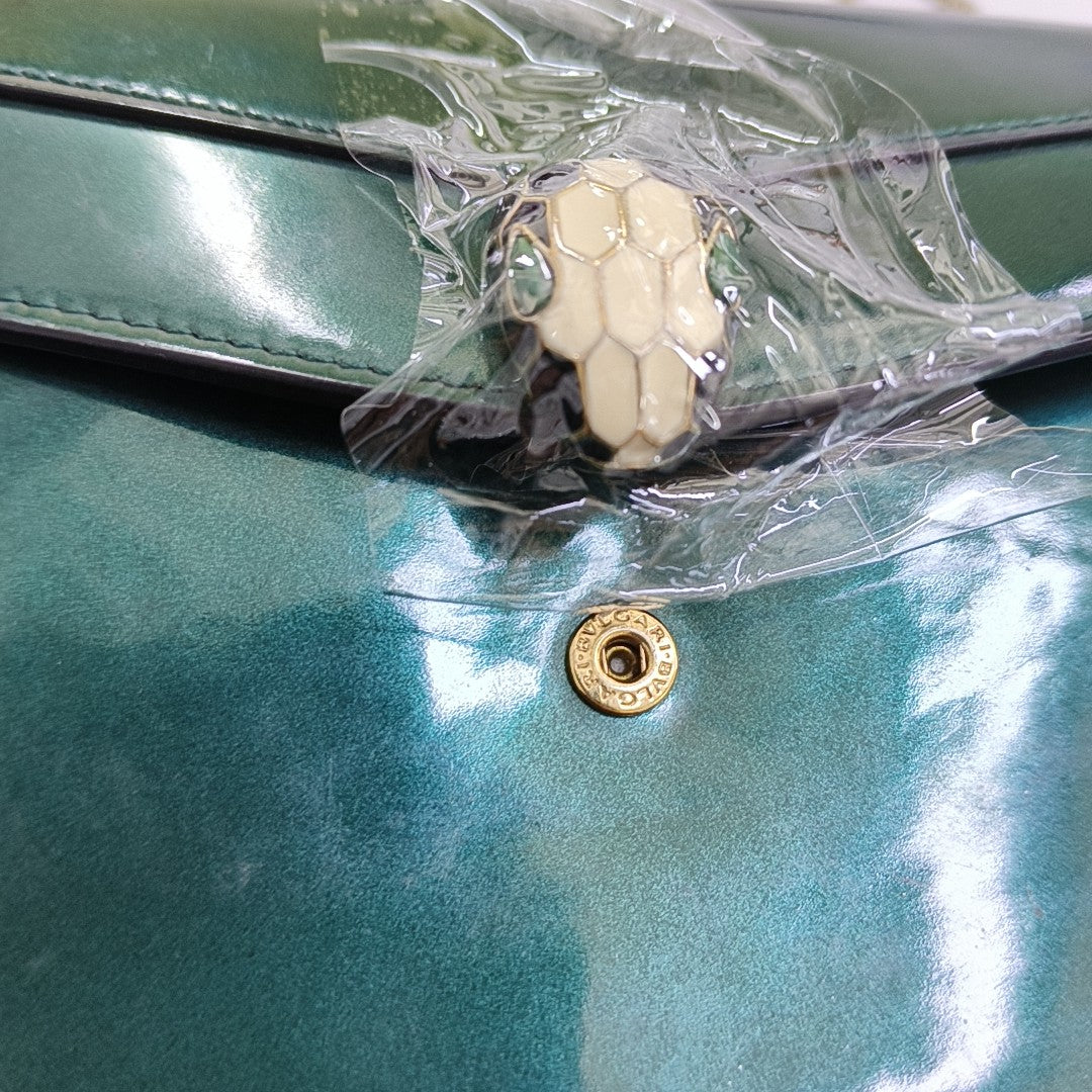 SERPENTI FOREVER Patent Leather Green