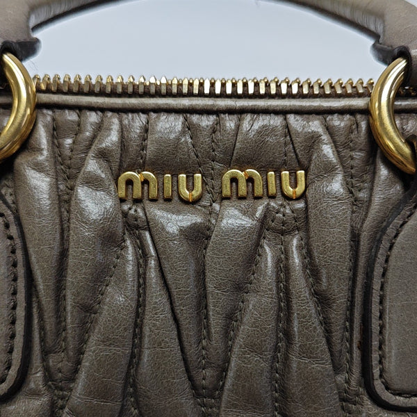 Madras Quilted Lambskin Green